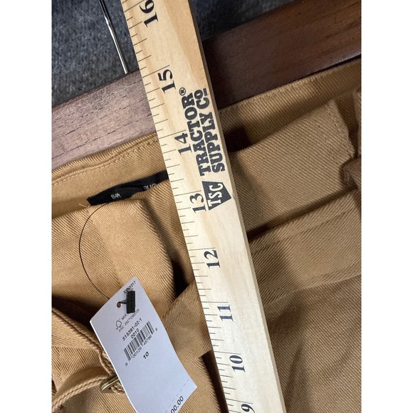NWT Banana Republic High Rise‎ Tapered Twill Belted Tan Pants Size 10 2024 Fall - Picture 9 of 13
